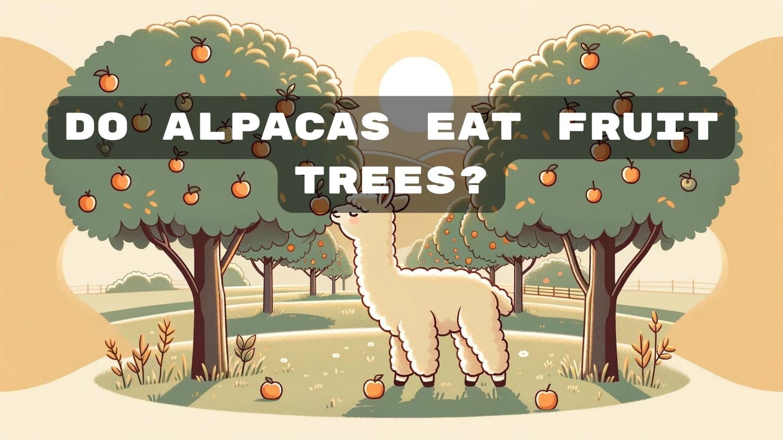 Do alpacas eat fruit trees?