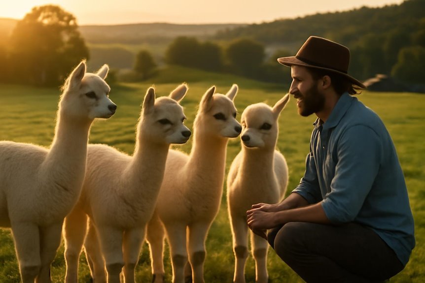 building trust with alpacas