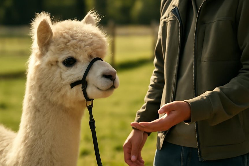building trust with alpacas