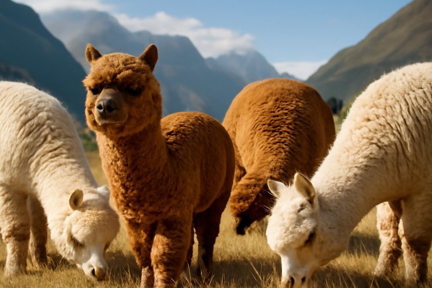 huacaya alpacas produce soft fleece