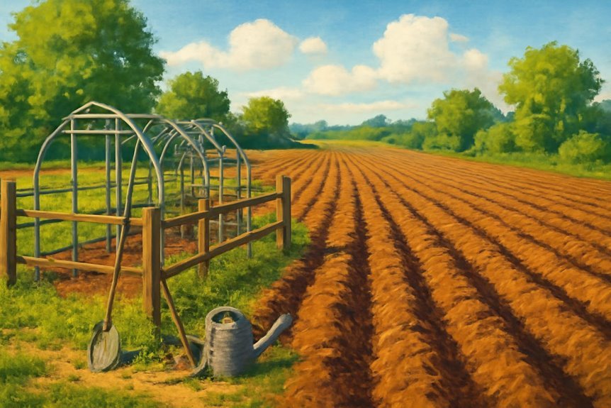 land preparation and infrastructure