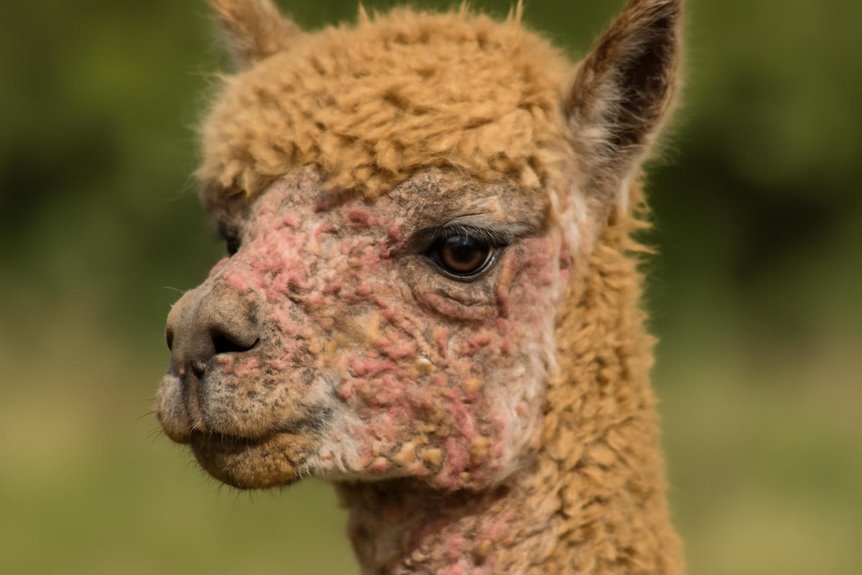 zinc deficiency in alpacas